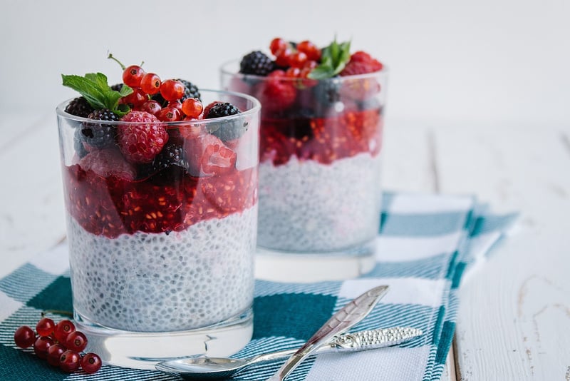 Mango Coconut Chia Pudding